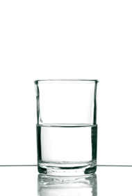 glass half full