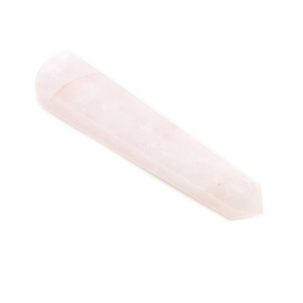 Rose Quartz Faceted Massage Wand-0