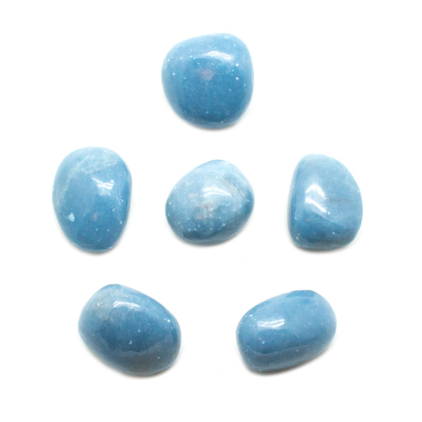 Angelite Tumbled Stone Set (Extra Large)-0
