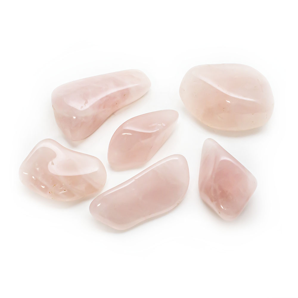 Rose Quartz Tumbled Set(XL) - Crystal Vaults