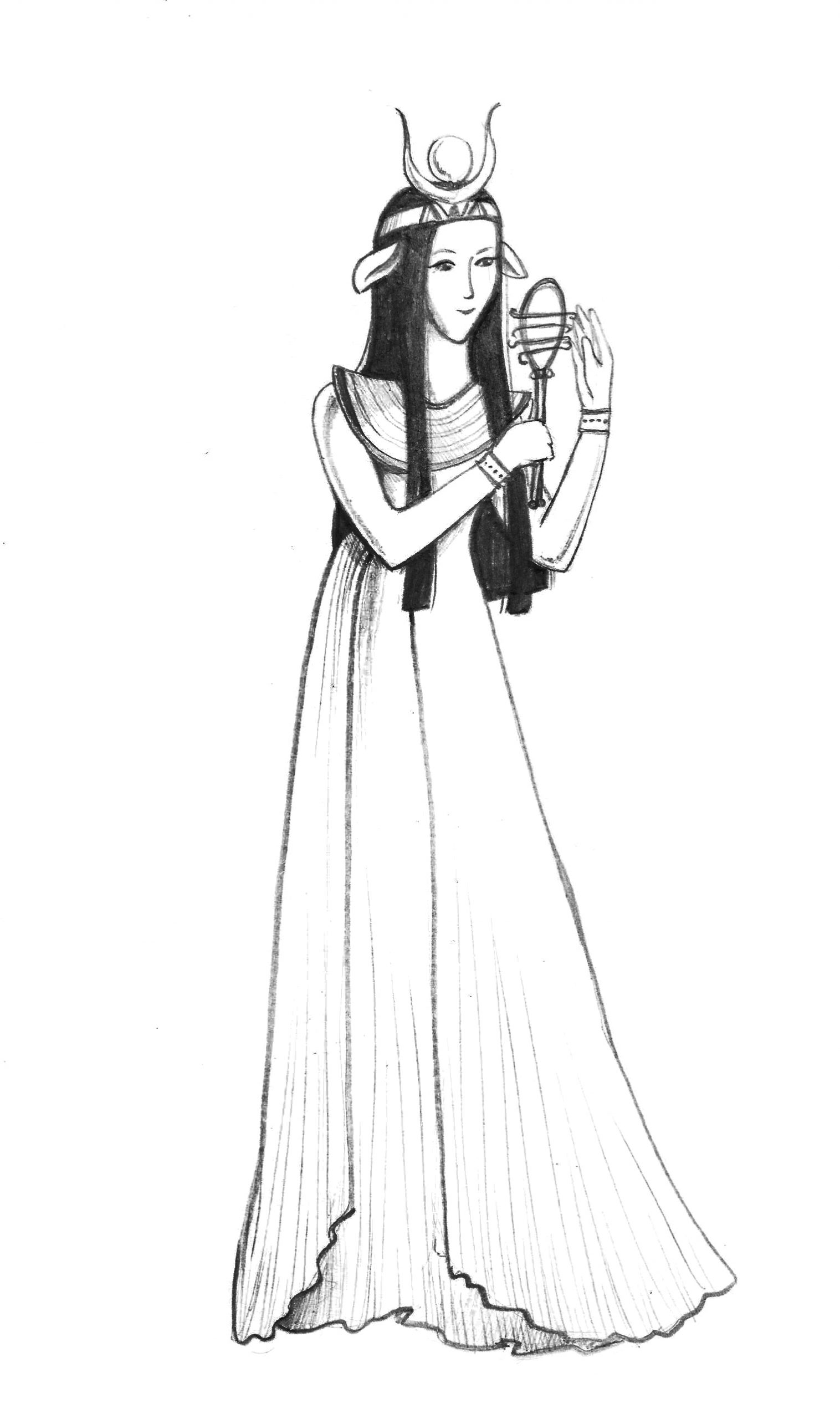 Hathor Egyptian Goddess of joy and fertility Crystal Vaults