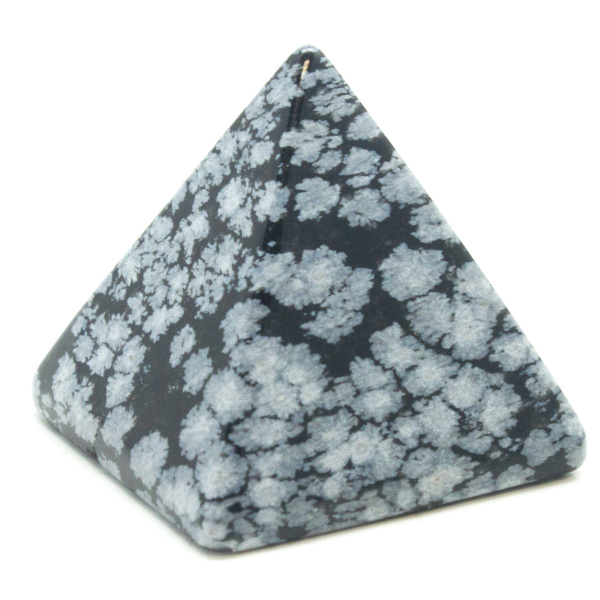 Snowflake Obsidian Pyramid-0