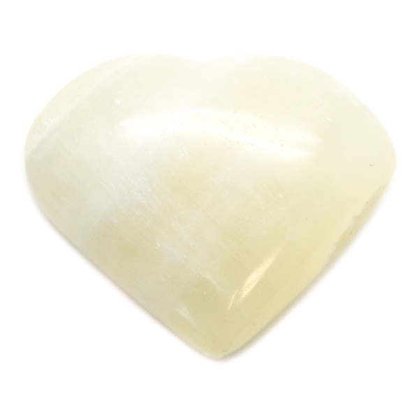 White Calcite Heart-67679