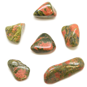 Unakite Tumbled Stone Set (Medium)-0