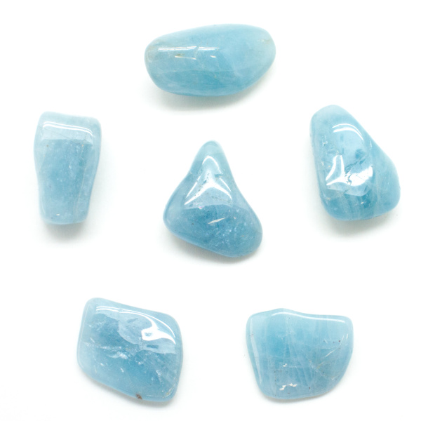 Aquamarine Tumbled Stones (Medium)-0