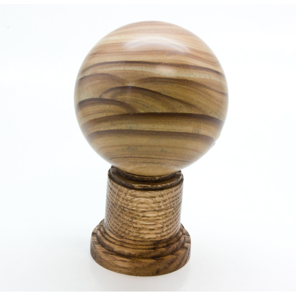 Oak Wood Sphere Stand (Sm.)-78378