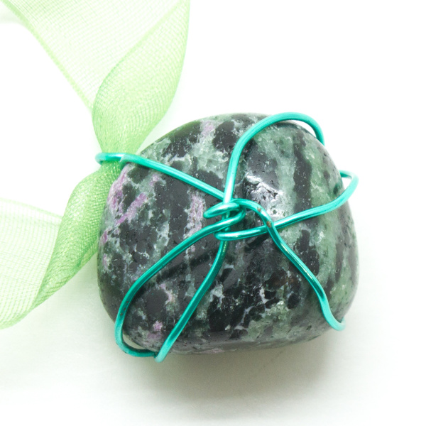 Handcrafted Tumbled Stone Necklace-80338