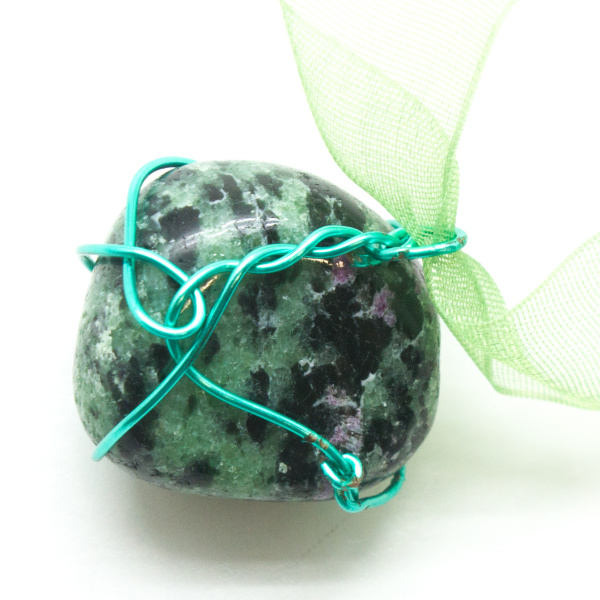 Handcrafted Tumbled Stone Necklace-80337