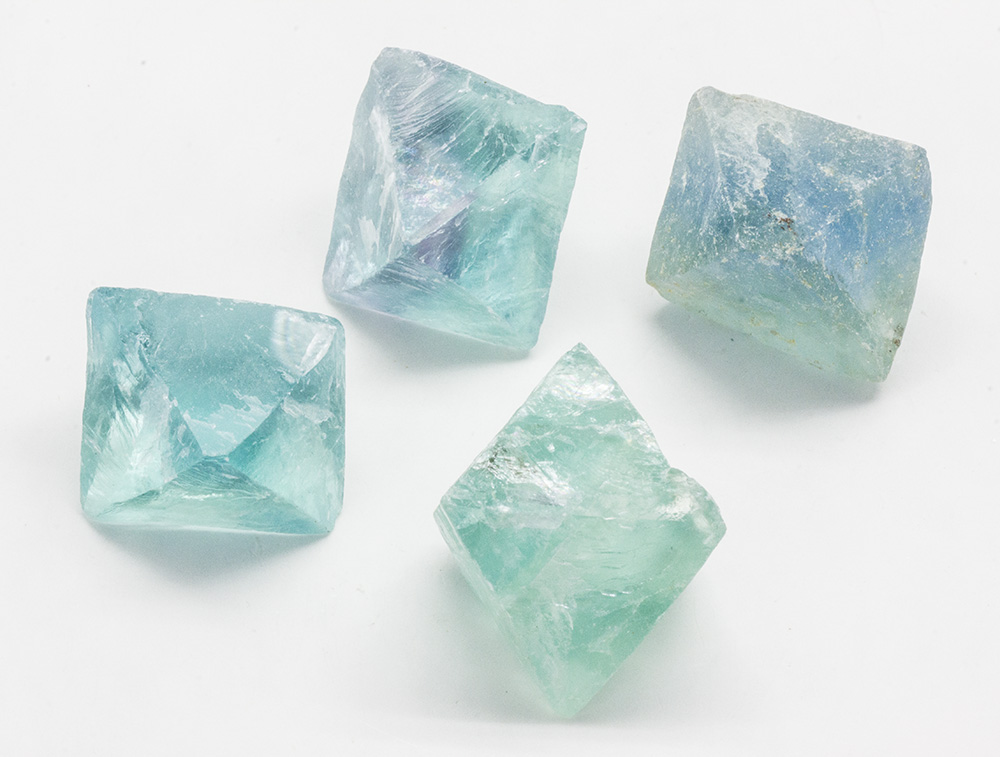 Green/Blue Fluorite Octohedron-83443