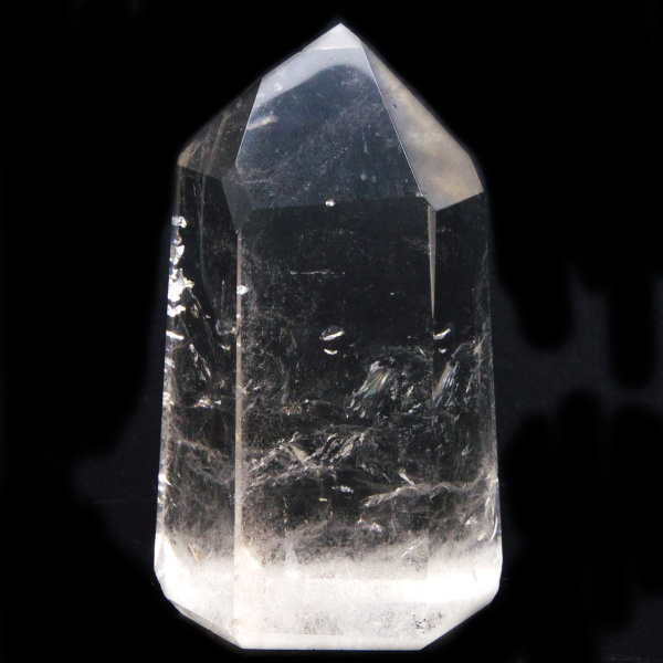 Polished Isis Quartz Point with Timeline to the Past-0