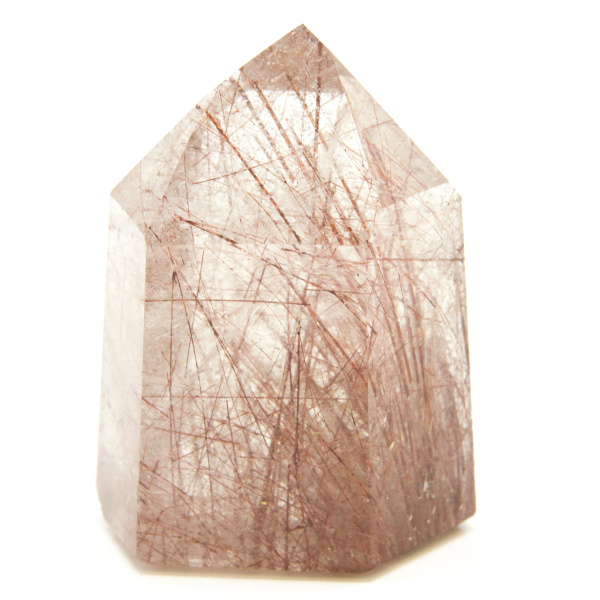 Strawberry Rutilated Quartz Point-0
