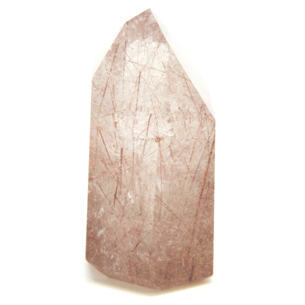 Strawberry Rutilated Quartz Point-86984