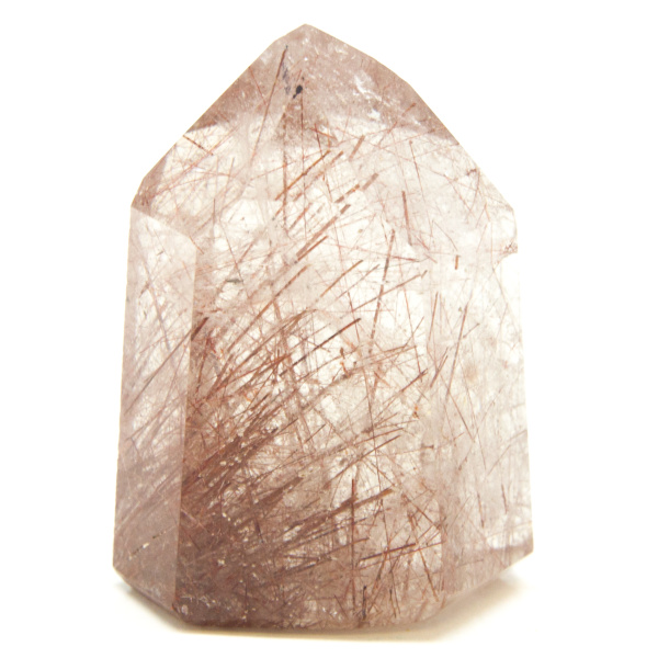 Strawberry Rutilated Quartz Point-86986