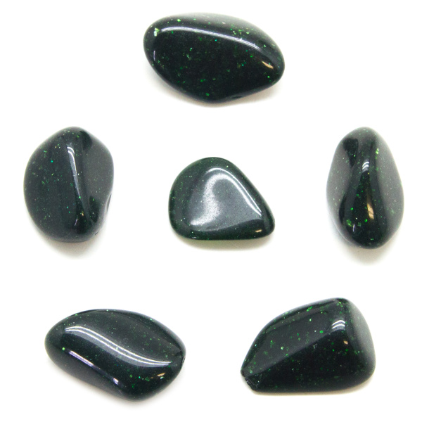 Green Goldstone Tumbled Stone Set (Small)-85822