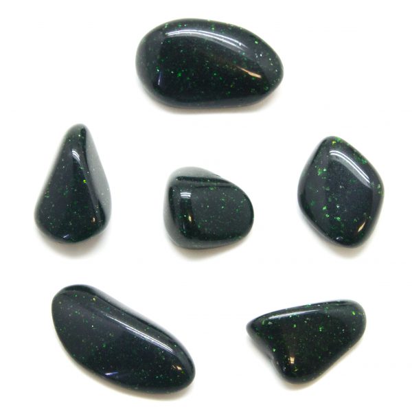 Green Goldstone Tumbled Stone Set (Medium)-0