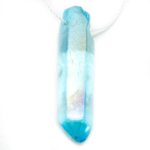 Aqua Aura Quartz Pendant (Small)-0