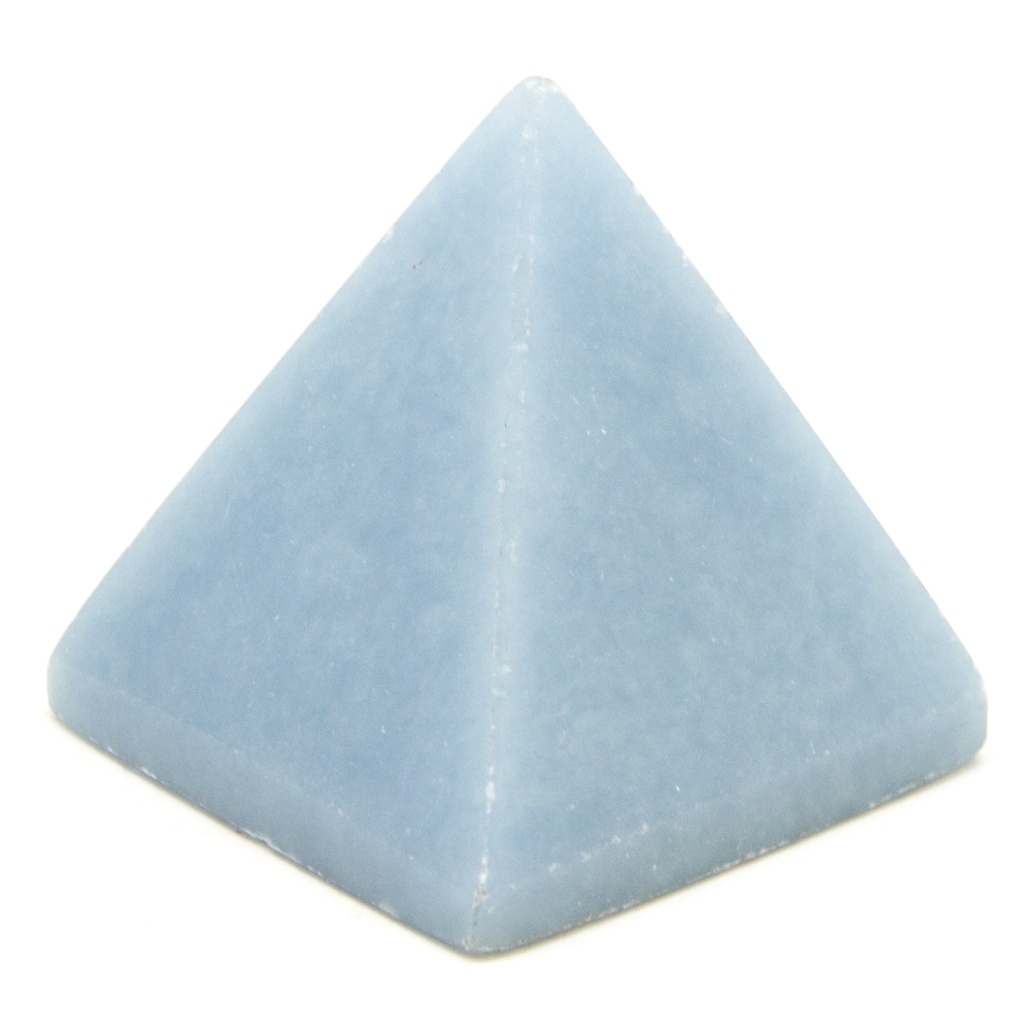 Angelite Pyramid - Crystal Vaults