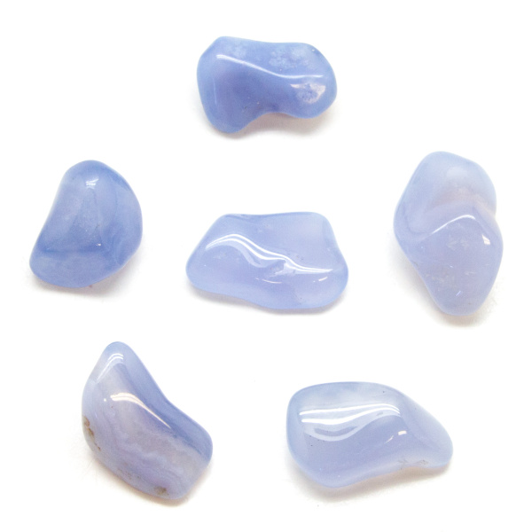 Blue Agate Tumbled Stone Set (Small)-0