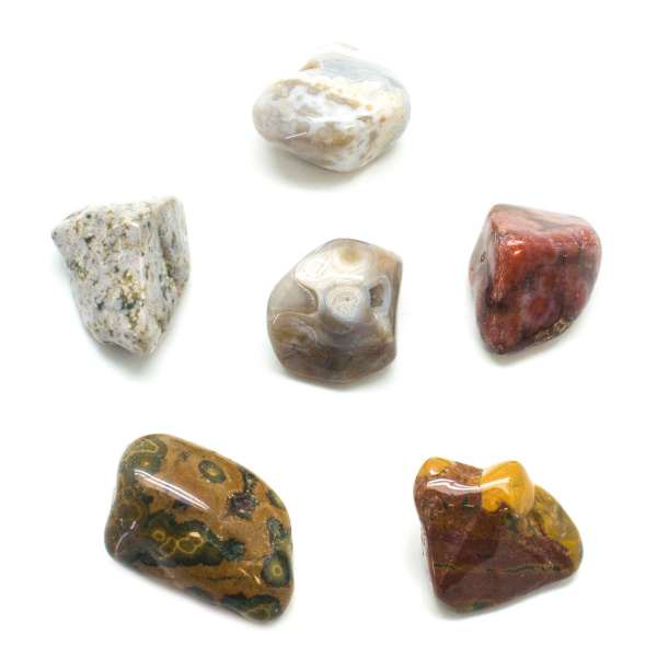 Ocean Jasper Tumbled Large Stone Set-90728