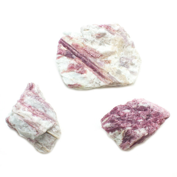 Pink Tourmaline on Matrix Set-0