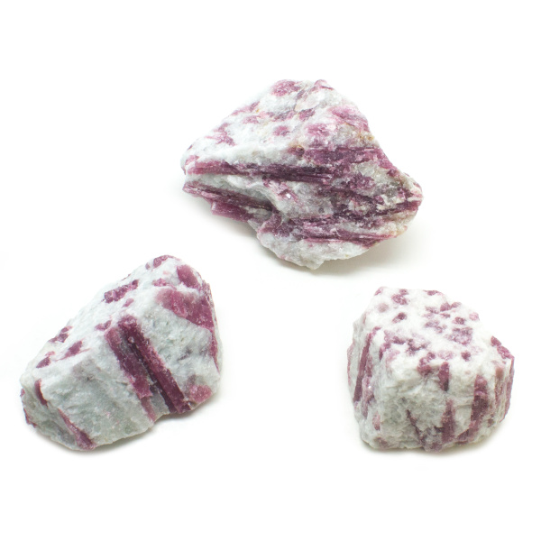 Pink Tourmaline on Matrix Set-91106