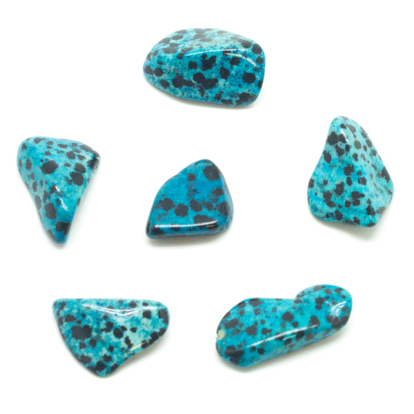 Blue Dalmatian Jasper Tumbled Set (Small)-102698