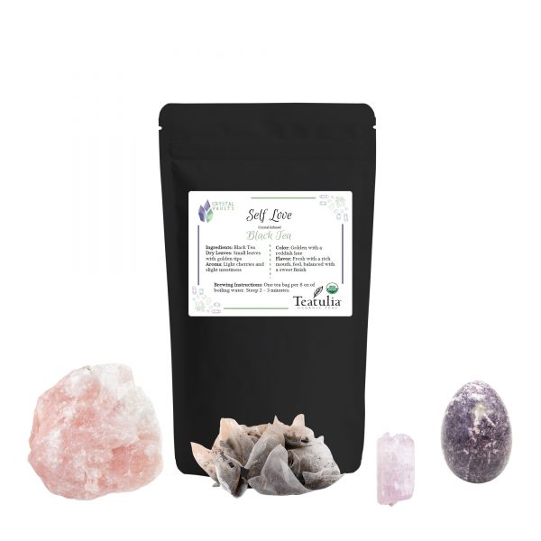 self-love crystal tea