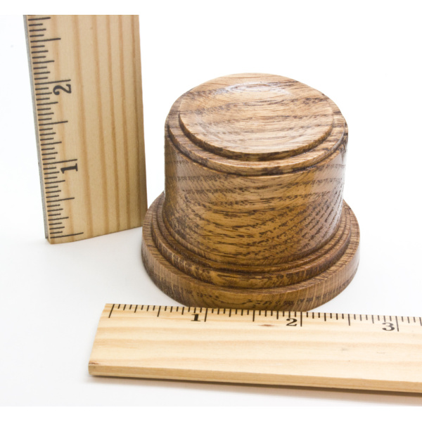 Oak Wood Sphere Stand (Med.)-78385