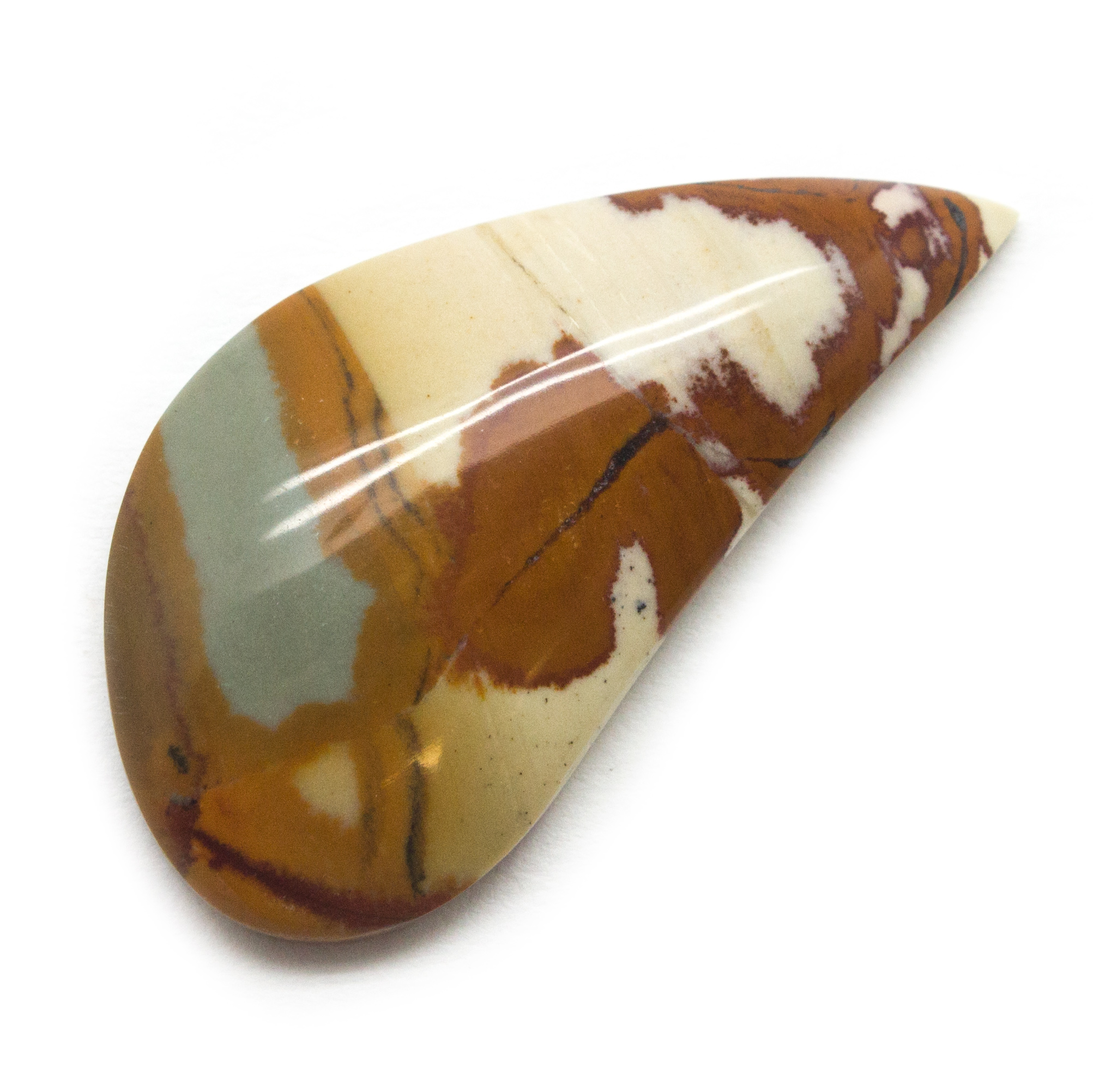 Owyhee Jasper hand cut cabochon from RK minerals stock # 202
