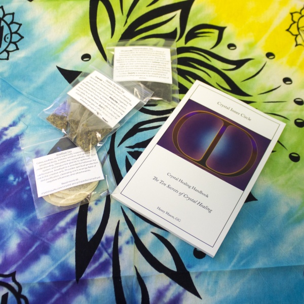 Secrets of Crystal Healing book with Tea Samples-0