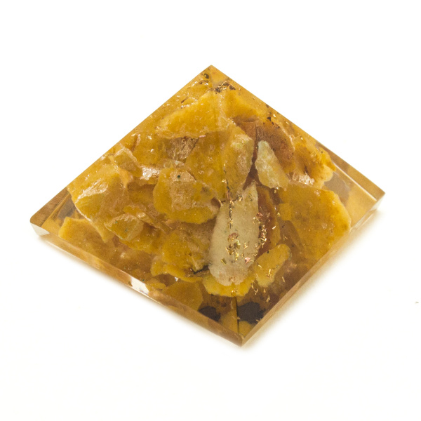 Yellow Agate Orgonite Pyramid-0