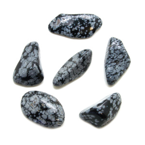 Snowflake Obsidian Tumbled Stone Set (Extra Large)-0