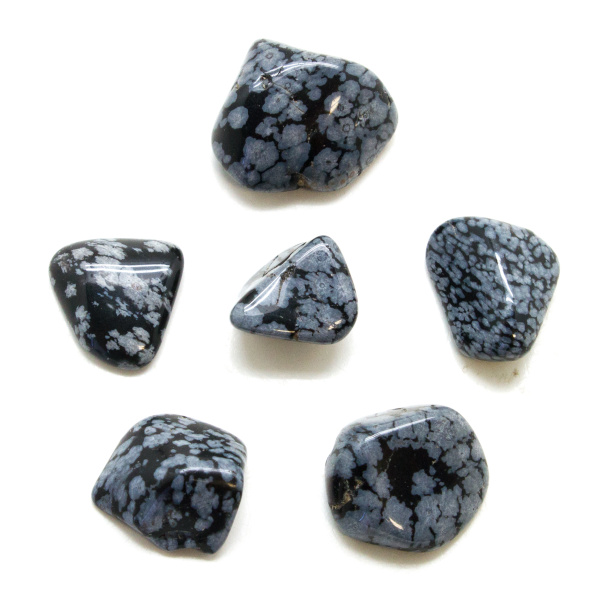 Snowflake Obsidian Tumbled Stone Set (Medium)-147763