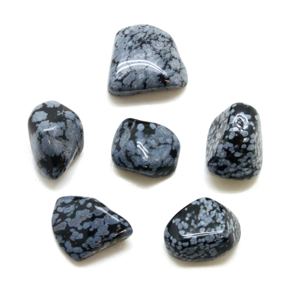 Snowflake Obsidian Tumbled Stone Set (Medium)-147762
