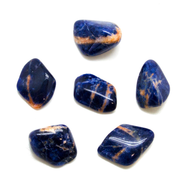 Sunset Sodalite Tumbled Stone Set (Medium)-148982