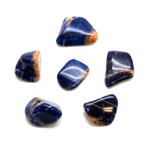 Sunset Sodalite Tumbled Stone Set (Small)-148989