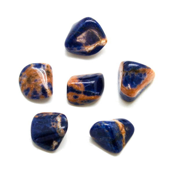 Sunset Sodalite Tumbled Stone Set (Small)-148988