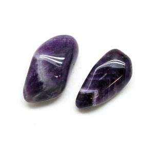 Banded Amethyst Aura Stone Pair (Small)-0