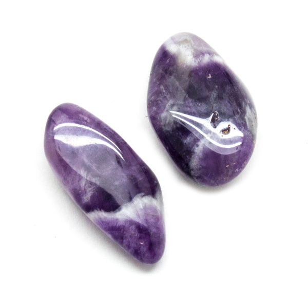 Banded Amethyst Aura Stone Pair (Small)-156988