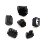 Partially Polished Black Tourmaline Crystal Set (Medium)-162898