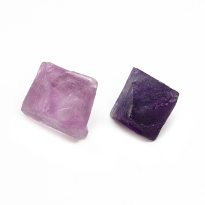 Fluorite Octahedron Pair (Medium)-0