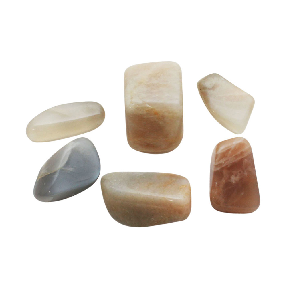 Earth Tone Moonstone Tumbled Set (Large) Crystal Vaults