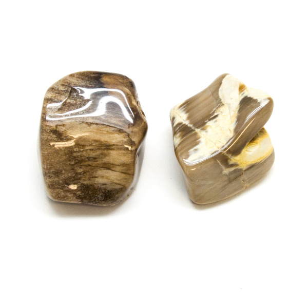 Peanut Wood Aura Stone Pair (Small)-172532