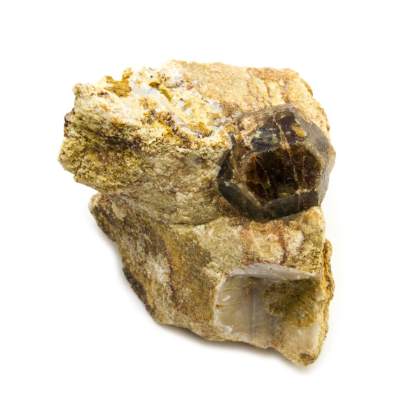 Andradite Garnet on Matrix Cluster-0