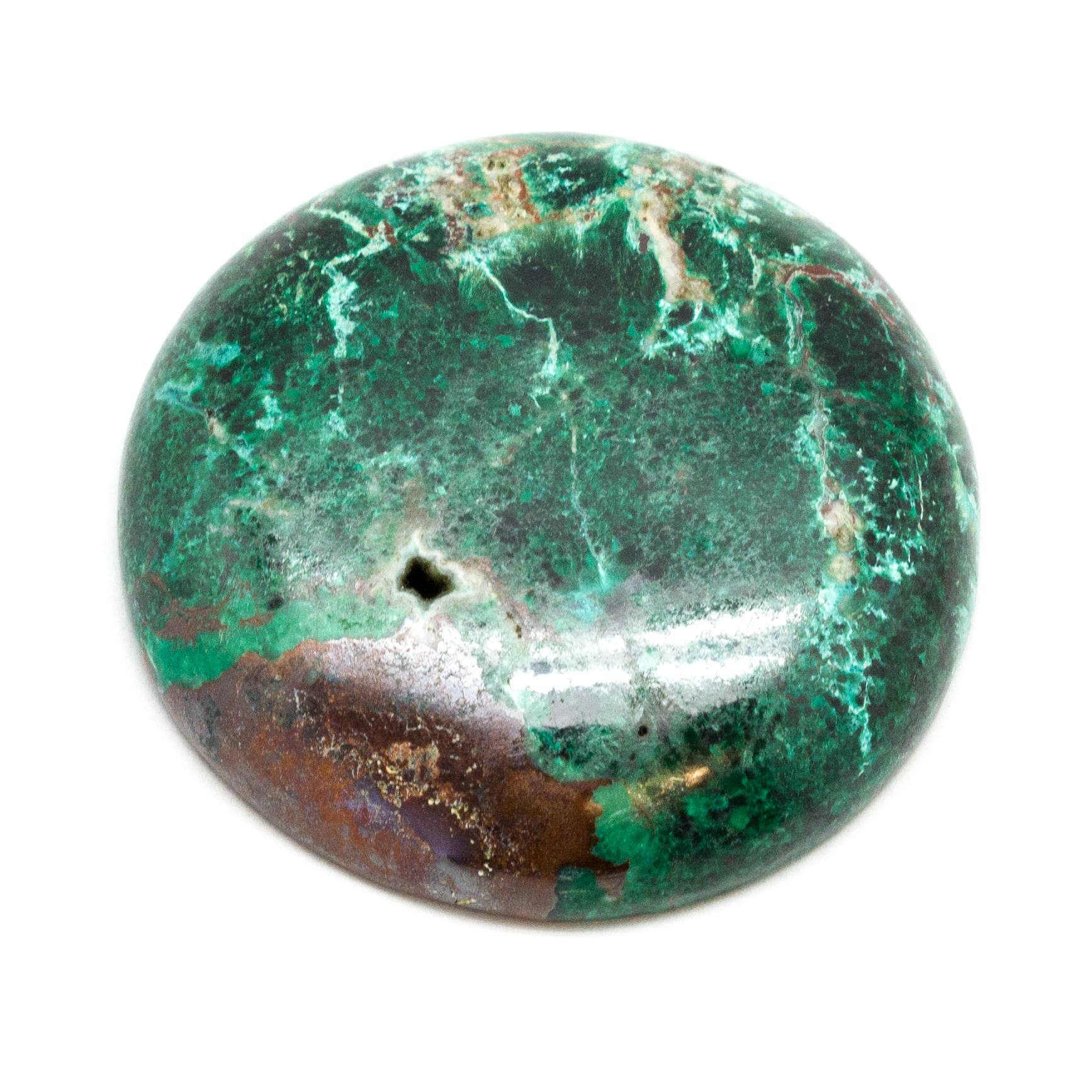 Malachite Chrysocolla Cabochon...Oval Cabochon...37x23x6mm...56Cts...#i4367