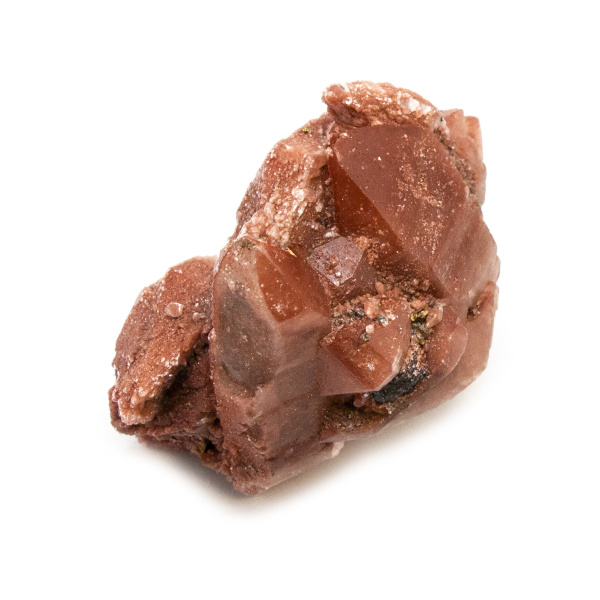 Red Hematite Quartz with Chalcopyrite Cluster-184258