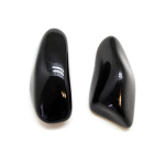 Black Tourmaline Aura Stone Pair (Medium)-0