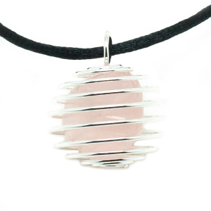 Rose Quartz Vortex Pendant (Medium)-192127