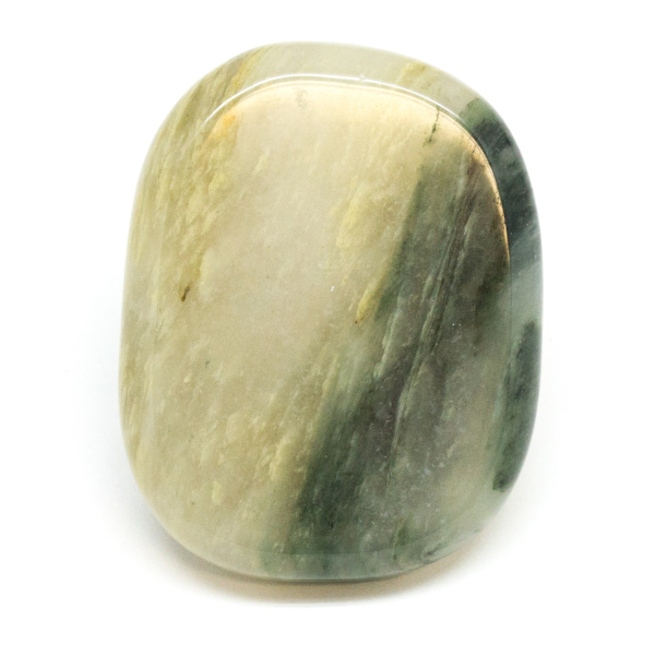 Green Hair Jasper Flat Palm Stone-188390