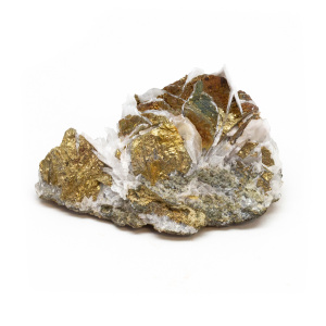 Barite with Chalcopyrite Cluster-0